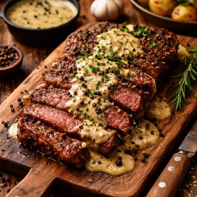 Image of Quick Peppered Steak