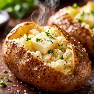 Image of Quick Plain Baked Potatoes