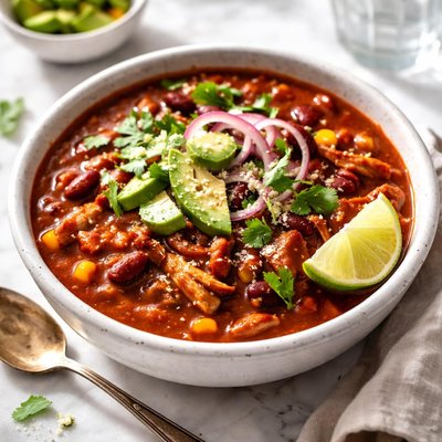 Image of Quick Red Chicken Chili with Chocolate