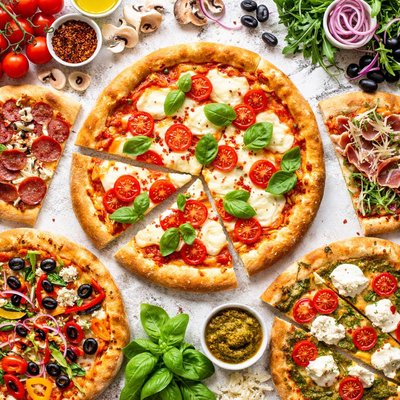 Image of Quick Rise Pizza Margherita with Topping Variations