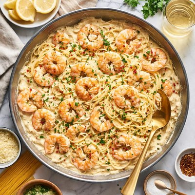 Image of Quick Scampi with Cream Sauce