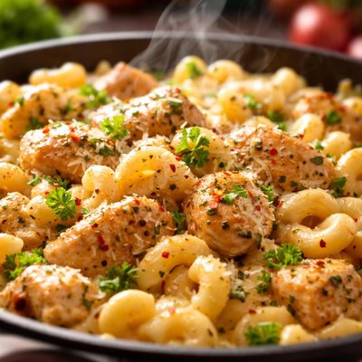 Image of Quick Skillet Chicken Macaroni Parmesan