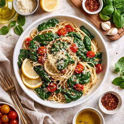 Image of Quick Spinach and Pasta