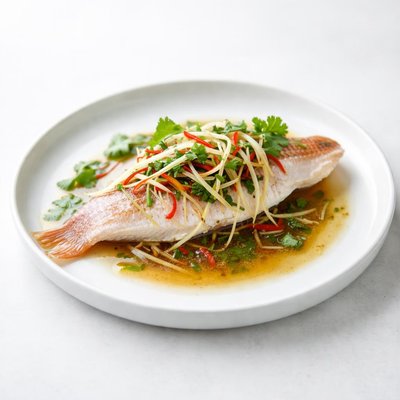 Image of Quick Steamed Red Snapper Seafood