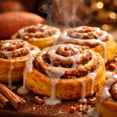 Image of Quick Sweet Potato Cinnamon Rolls