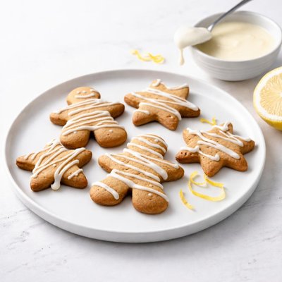 Image of Quick Tangy Lemon Icing for Gingerbread Cookies