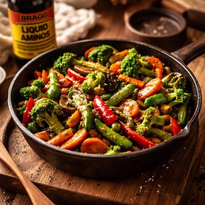 Image of Quick Tasty Veggie Stir Fry Sauce Uses Braggs