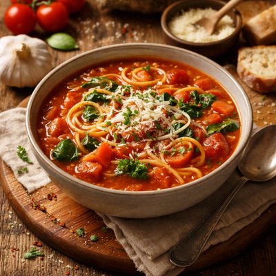 Image of Quick Tomato and Noodle Soup