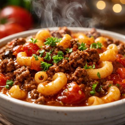 Image of Quick Tomato Mac N Beef