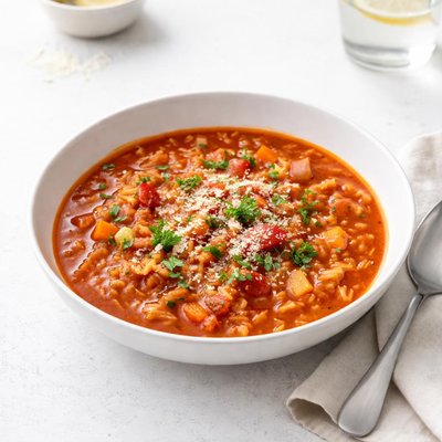 Image of Quick Tomato Rice Soup