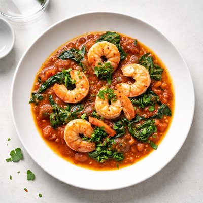 Image of Quick Tomato Shrimp Stew Florentine