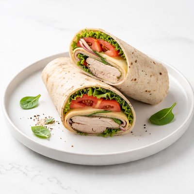 Image of Quick Turkey Swiss Wrap