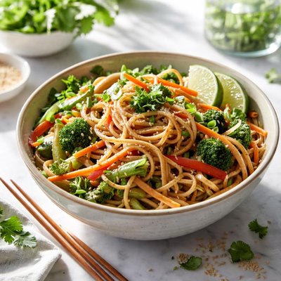 Image of Quick Vegetarian Asian Noodles
