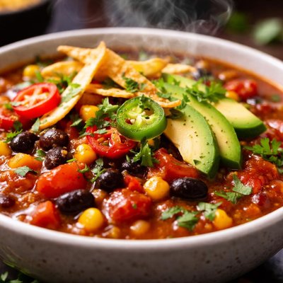 Image of Quick Vegetarian Taco Soup