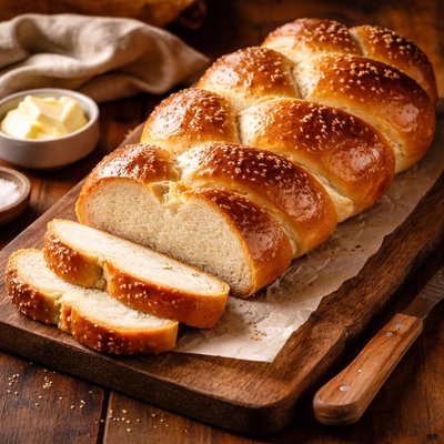 Image of Quick White Bread Challah Braid