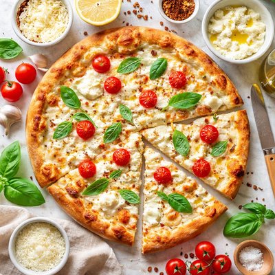 Image of Quick White Pizza