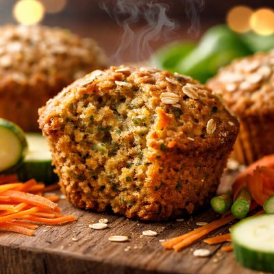 Image of Quick Zucchini Carrot Muffins