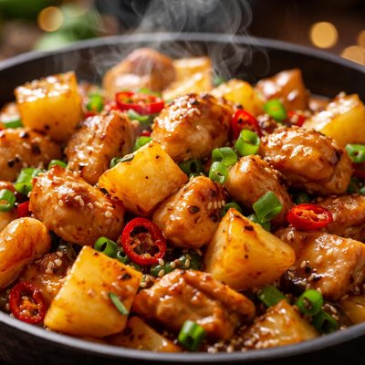 Image of Quickest Stir Fried Pineapple Chicken