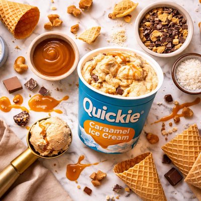 Image of Quickie Caramel Ice Cream