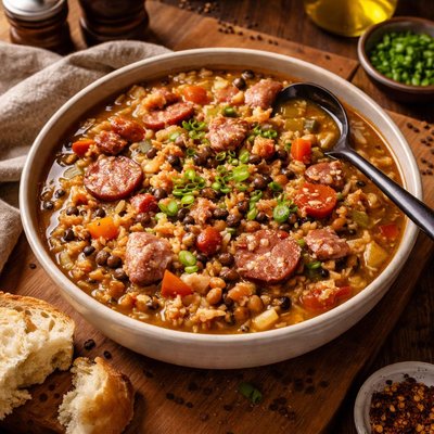 Image of Quickie Hoppin John Soup