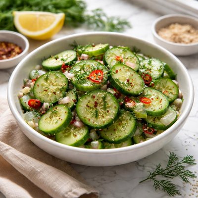Image of Quickie Marinated Cucumbers
