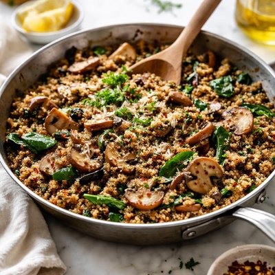 Image of Quinoa and Mushroom Skillet