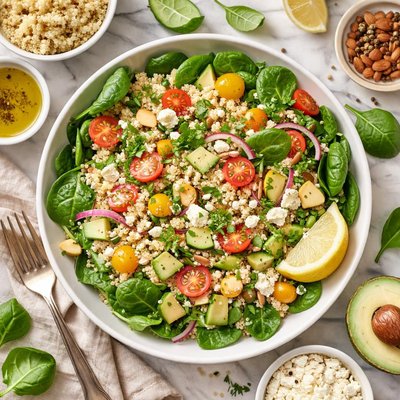 Image of Quinoa and Spinach Salad