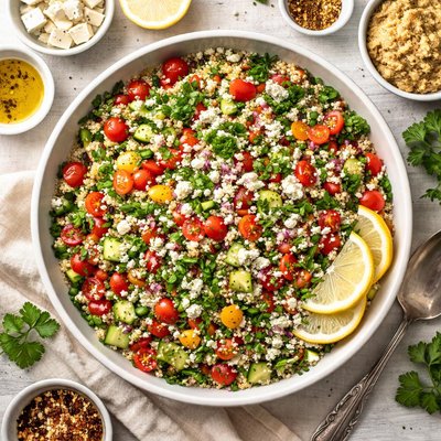 Image of Quinoa and Vegetable Tabouli Salad