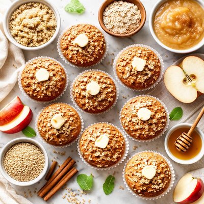 Image of Quinoa Applesauce Muffins