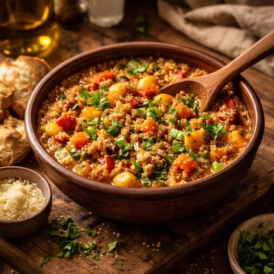 Image of Quinoa Barley Vegetable Pottage