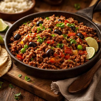 Image of Quinoa Beef Picadillo