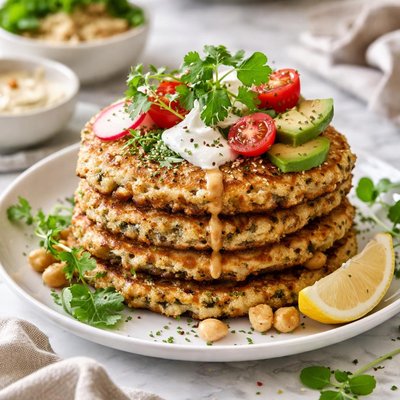 Image of Quinoa Chickpea Pancakes