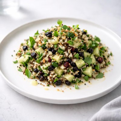 Image of Quinoa Cucumber and Currant Salad