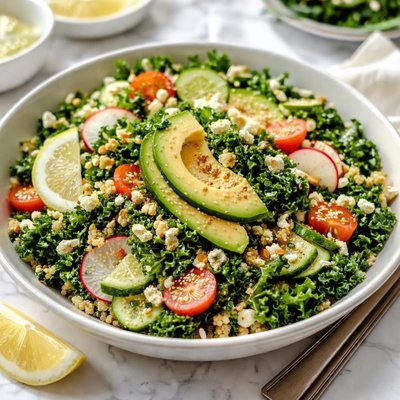 Image of Quinoa Kale and Avocado Salad