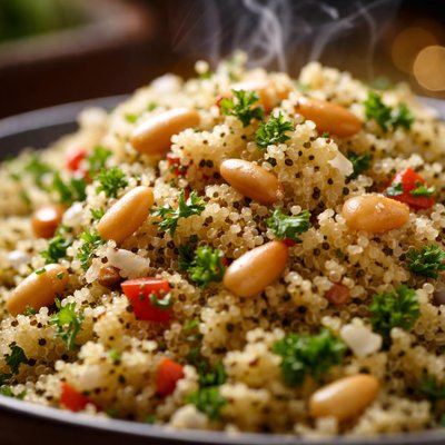 Image of Quinoa Pilaf with Pine Nuts