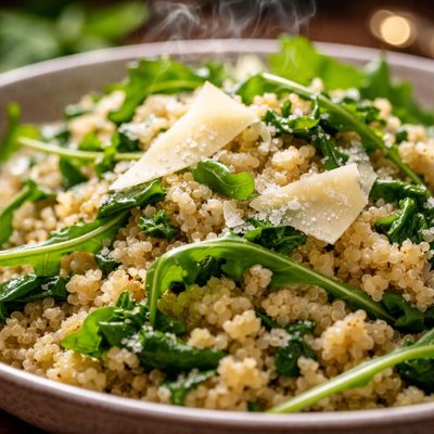 Image of Quinoa Risotto with Arugula and Parmesan
