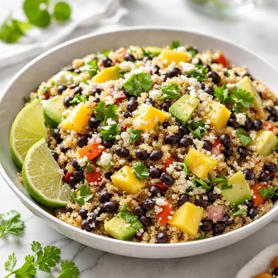 Image of Quinoa Salad with Black Beans and Mango