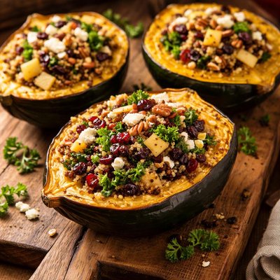Image of Quinoa Stuffed Acorn Squash