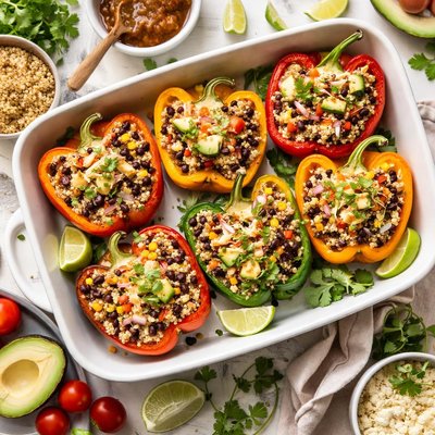 Image of Quinoa Stuffed Bell Peppers