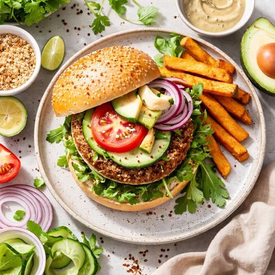 Image of Quinoa Veggie Burger