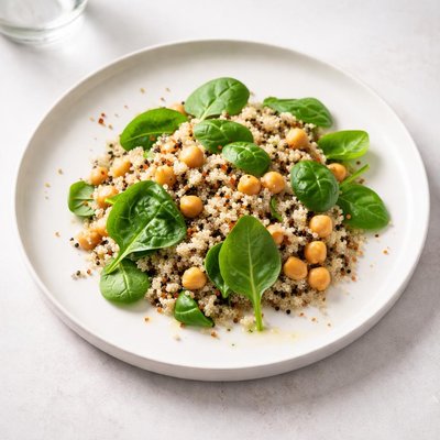 Image of Quinoa with Chickpeas and Spinach