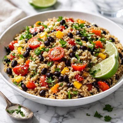 Image of Quinoa with Peppers and Beans