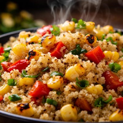 Image of Quinoa with Roasted Corn and Peppers