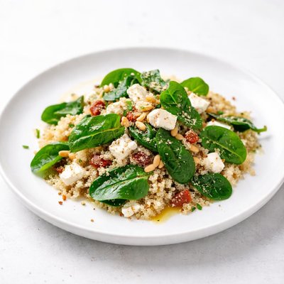 Image of Quinoa with Spinach and Feta Cheese