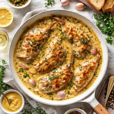 Image of Rabbit in Mustard Sauce