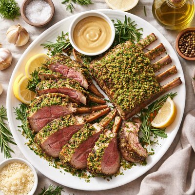 Image of Rack of Lamb with Chive Crust