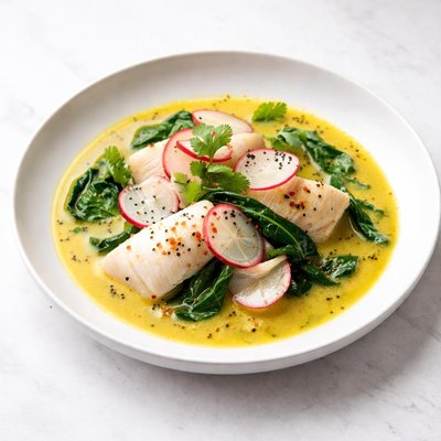 Image of Curry de Rábano y Pescado Bajo en Grasa