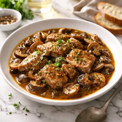 Image of Ragout of Veal with Mushrooms Marsala