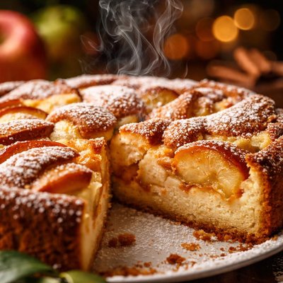 Image of Rahmapfelkuchen Apple and Rum Custard Cake