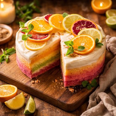 Image of Rainbow Citrus Cake